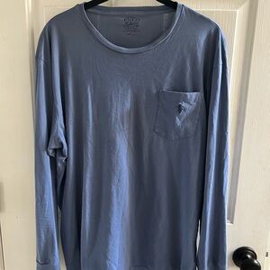 Polo by Ralph Lauren Men's Classic Blue Long Sleeve Tee